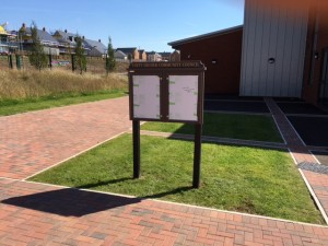 New Noticeboard at Parc Derwen