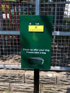 Dog waste dispenser Litchard Fields
